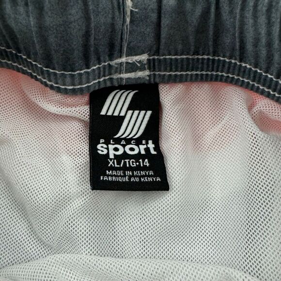 2 Children's Place Sport Boys Palm Tree Striped Elastic Waist Swim Trunks XL - Picture 11 of 12